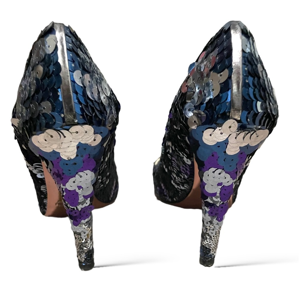 Miu Miu Sequin Heels Size 6.5 Worn Once - image 4